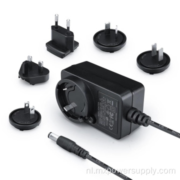 12v2a verwisselbare plug -stroomadapter met ETL FCC